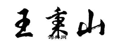 胡问遂王秉山行书个性签名怎么写