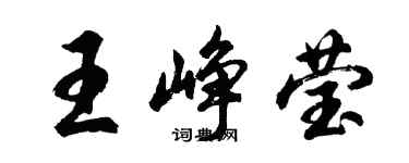 胡问遂王峥莹行书个性签名怎么写