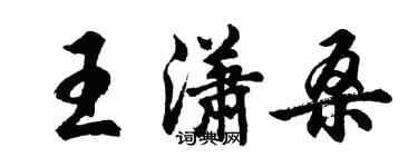 胡问遂王潇桑行书个性签名怎么写