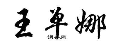 胡问遂王单娜行书个性签名怎么写