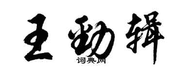 胡问遂王劲辑行书个性签名怎么写
