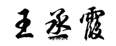 胡问遂王丞霞行书个性签名怎么写