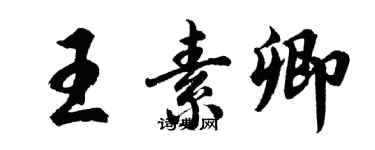 胡问遂王素卿行书个性签名怎么写