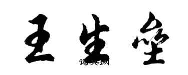 胡问遂王生垒行书个性签名怎么写