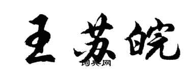 胡问遂王苏皖行书个性签名怎么写