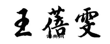 胡问遂王蓓雯行书个性签名怎么写