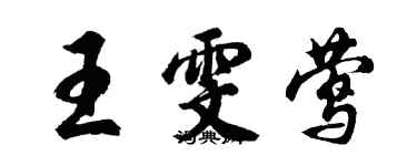 胡问遂王雯莺行书个性签名怎么写
