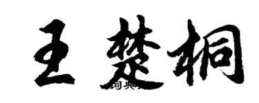 胡问遂王楚桐行书个性签名怎么写