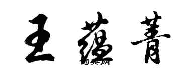 胡问遂王蕴菁行书个性签名怎么写