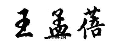 胡问遂王孟蓓行书个性签名怎么写