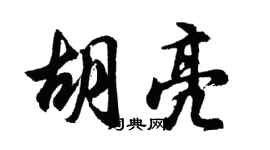 胡问遂胡亮行书个性签名怎么写