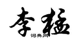 胡问遂李猛行书个性签名怎么写
