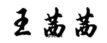 胡问遂王茜茜行书个性签名怎么写