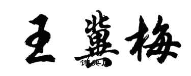 胡问遂王冀梅行书个性签名怎么写