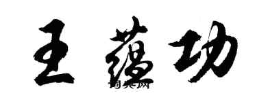胡问遂王蕴功行书个性签名怎么写