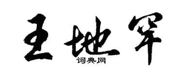 胡问遂王地罕行书个性签名怎么写