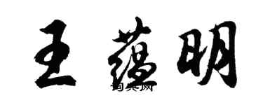 胡问遂王蕴明行书个性签名怎么写