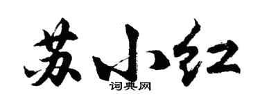 胡问遂苏小红行书个性签名怎么写