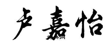 胡问遂卢嘉怡行书个性签名怎么写