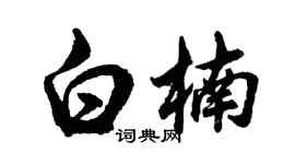 胡问遂白楠行书个性签名怎么写