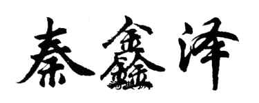 胡问遂秦鑫泽行书个性签名怎么写