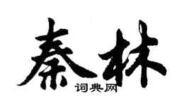 胡问遂秦林行书个性签名怎么写