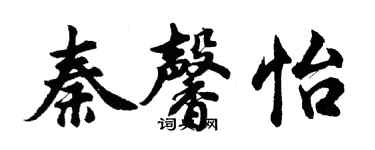 胡问遂秦馨怡行书个性签名怎么写