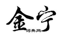 胡问遂金宁行书个性签名怎么写