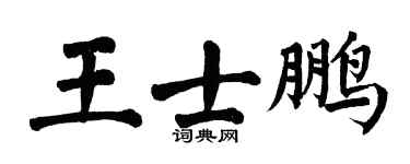 翁闿运王士鹏楷书个性签名怎么写
