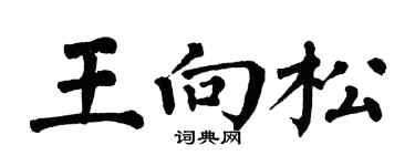 翁闿运王向松楷书个性签名怎么写