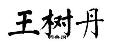 翁闿运王树丹楷书个性签名怎么写