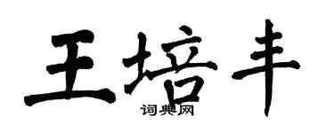 翁闿运王培丰楷书个性签名怎么写