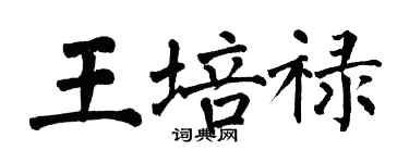 翁闿运王培禄楷书个性签名怎么写