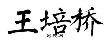 翁闿运王培桥楷书个性签名怎么写
