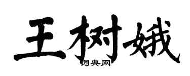 翁闿运王树娥楷书个性签名怎么写
