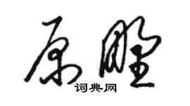 骆恒光原野草书个性签名怎么写