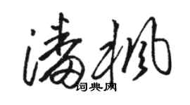 骆恒光潘枫草书个性签名怎么写