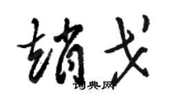 骆恒光赵戈草书个性签名怎么写