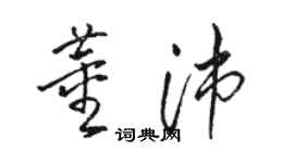 骆恒光董沛草书个性签名怎么写