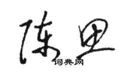 骆恒光陈思草书个性签名怎么写
