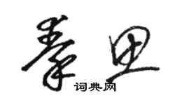 骆恒光秦思草书个性签名怎么写