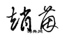 骆恒光赵茵草书个性签名怎么写
