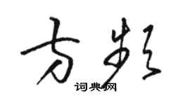 骆恒光方频草书个性签名怎么写
