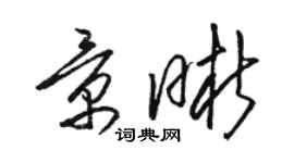 骆恒光景晰草书个性签名怎么写