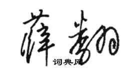 骆恒光薛翻草书个性签名怎么写