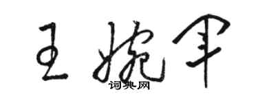 骆恒光王婉军草书个性签名怎么写