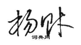骆恒光杨财草书个性签名怎么写