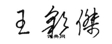 骆恒光王彩杰草书个性签名怎么写