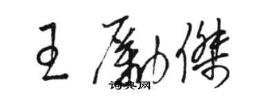 骆恒光王励杰草书个性签名怎么写