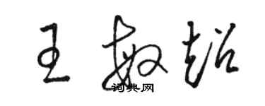 骆恒光王敏超草书个性签名怎么写